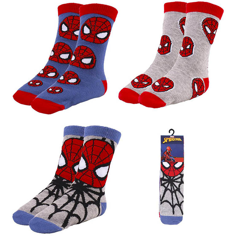 CERDA Dětské ponožky Spiderman II sada 3 páry Velikost: 23/26