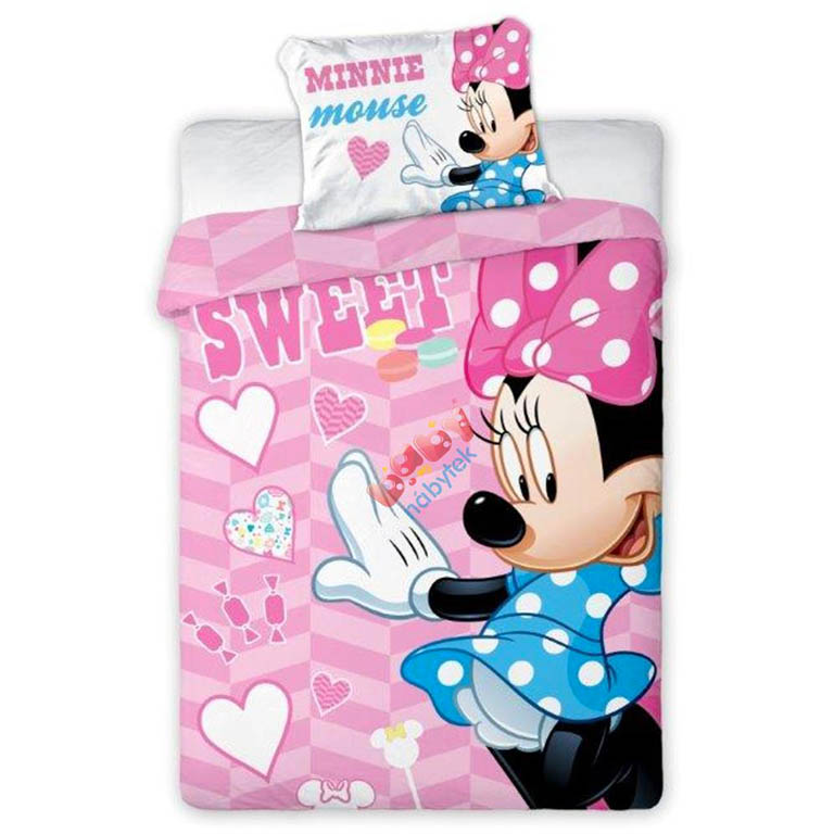 FARO Povlečení do postýlky Minnie Mouse Sweet bavlna 100x135 40x60