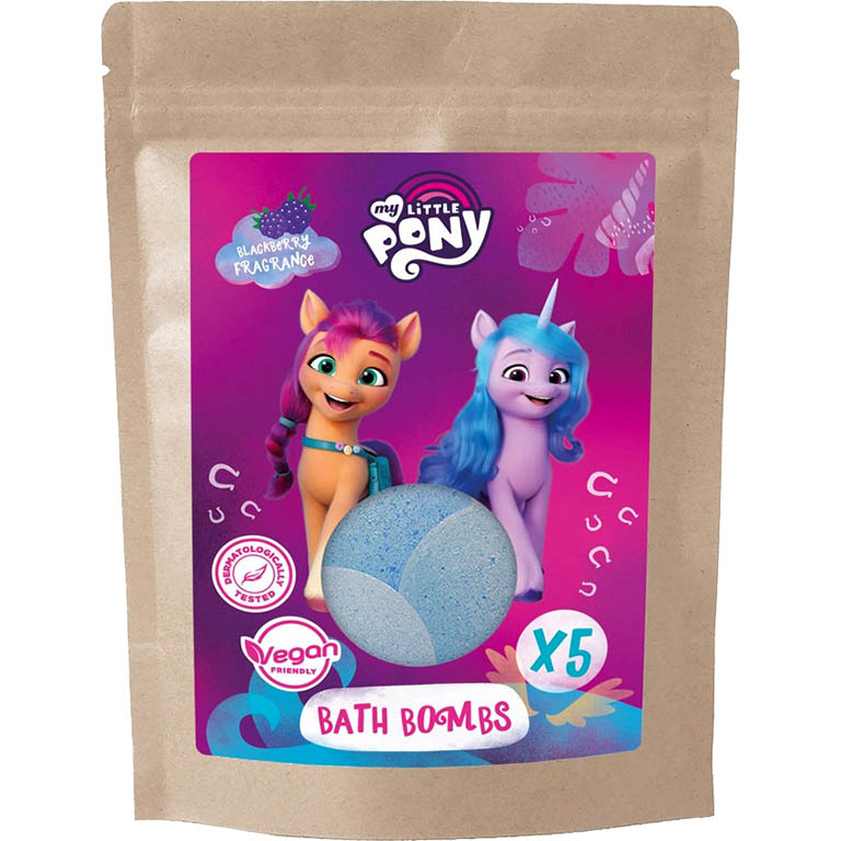 EDG Šumivé vodní bomby My Little Pony s ovocnou vůní 5x50g