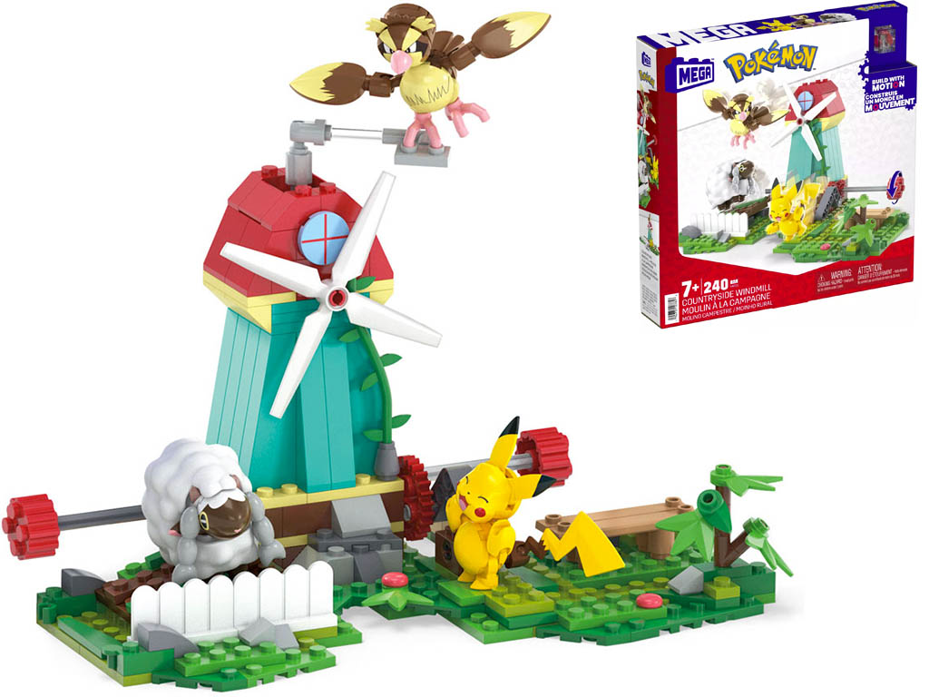 MEGA BLOKS Stavebnice Mega Construx Pokémon Větrný mlýn 240 dílů