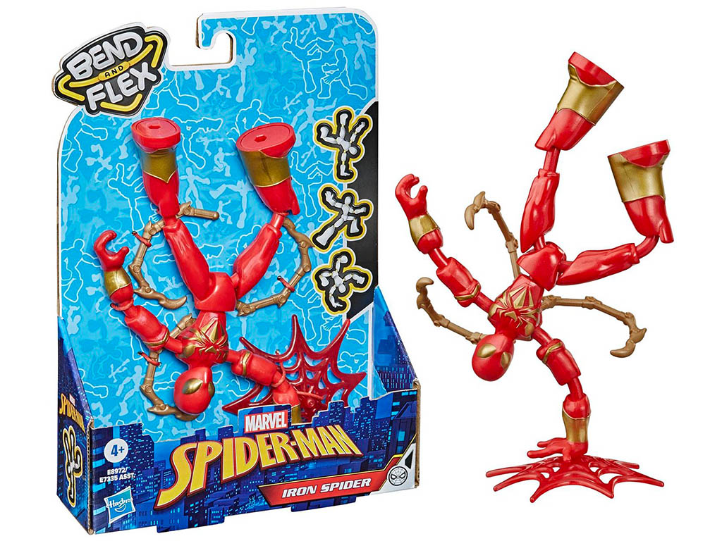 HASBRO Figurka Spiderman Bend and Flex Iron Spider 15cm