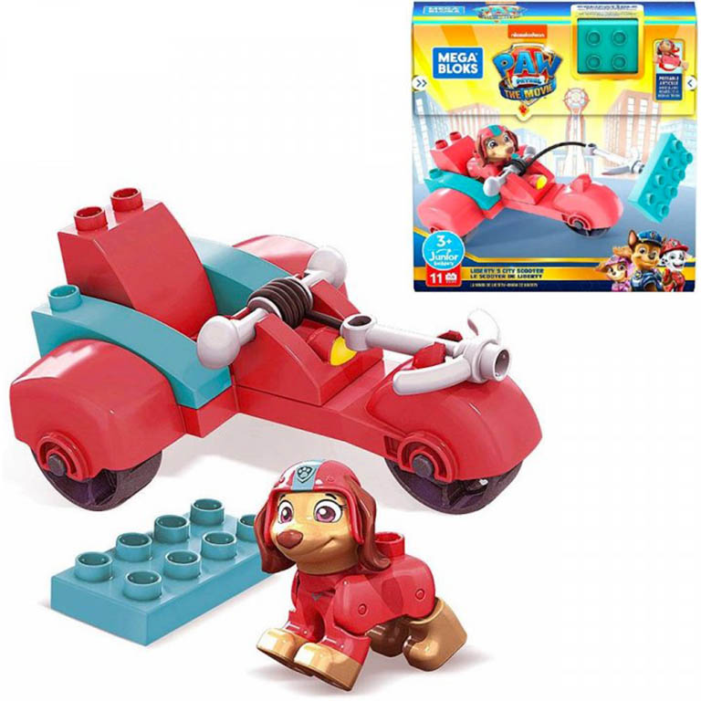 Mega Bloks Paw Liberty a její motorka 11 dílů