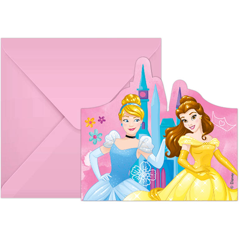 PROCOS Pozvánky na párty Disney Princess 6ks