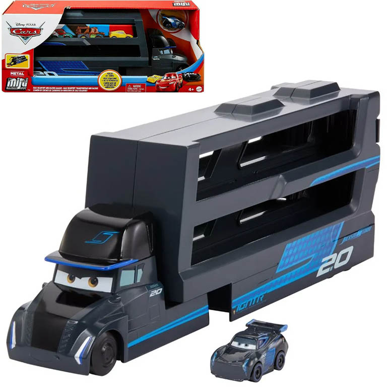 MATTEL Cars Mini transportér Gale Beaufort a Jackson Storm
