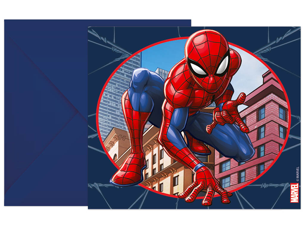 PROCOS Pozvánky na párty Spiderman 6ks