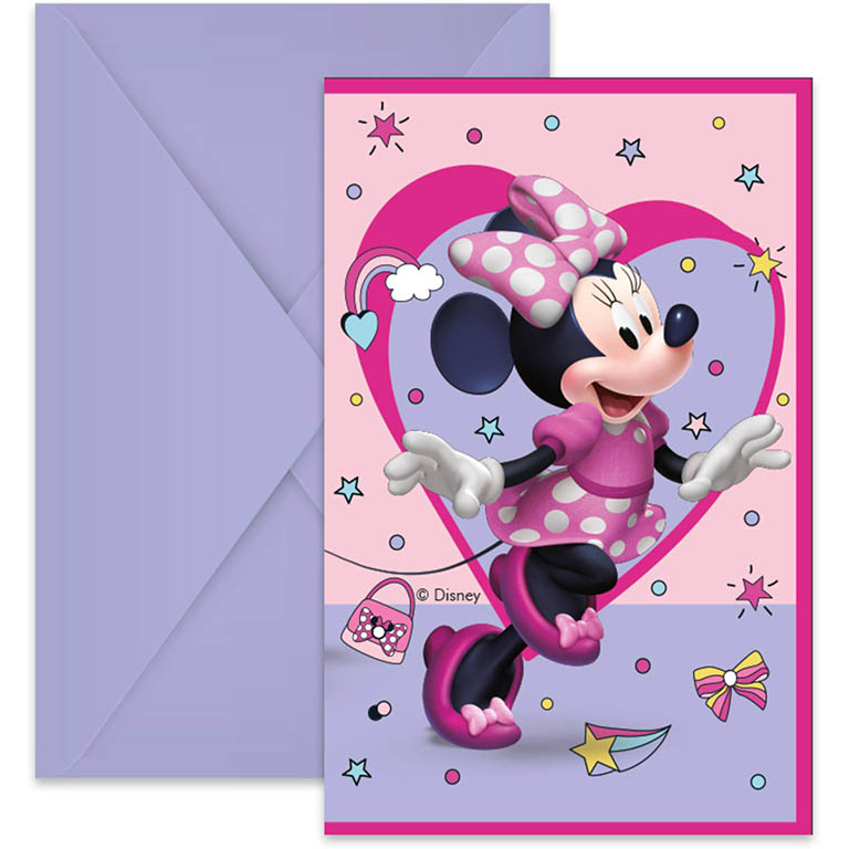 PROCOS Pozvánky na párty Minnie Mouse 6ks
