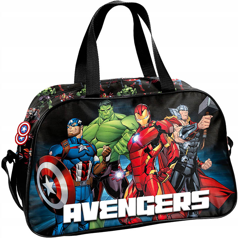 PASO Sportovní taška Avengers fight 40x25 cm černá
