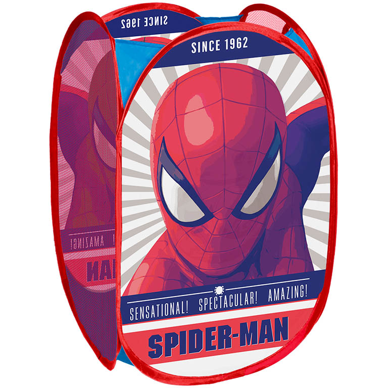 SEVEN Koš na hračky Spiderman / úložný koš Spiderman Pop-up