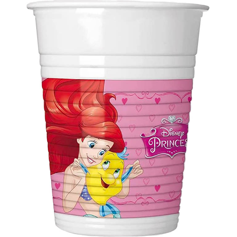 PROCOS Plastové kelímky Disney Princess 8ks 200ml