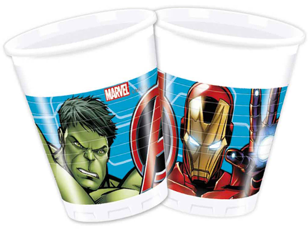 PROCOS Plastové kelímky Avengers 8ks 200ml