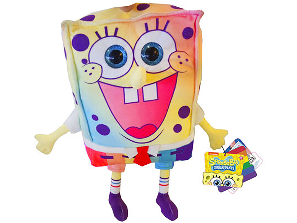 PLAY BY PLAY Plyšák Spongebob duhový 32cm
