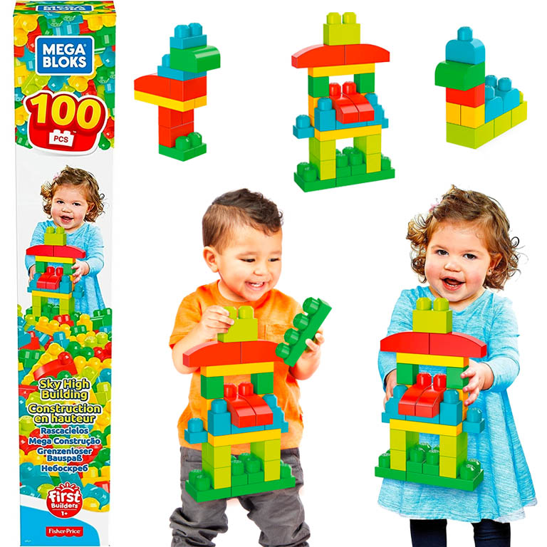 Mega Bloks First Builders sada kostek XXL 100ks