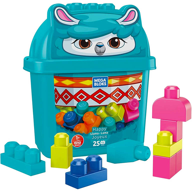 Mega Bloks First Builders sada kostek v boxu - veselá Lama 25ks