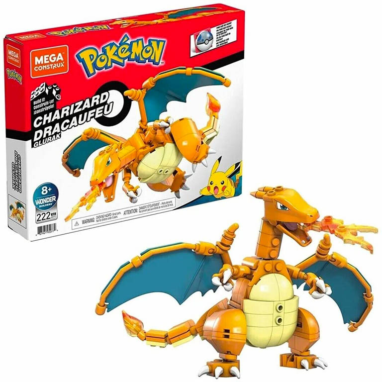 MEGA BLOKS Stavebnice Mega Construx Pokémon Charizard 222 dílů