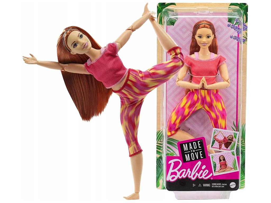 MATTEL Barbie Made to move Fitness jóga 29cm
