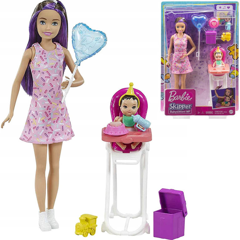MATTEL Barbie Chůva Skipper narozeninová oslava
