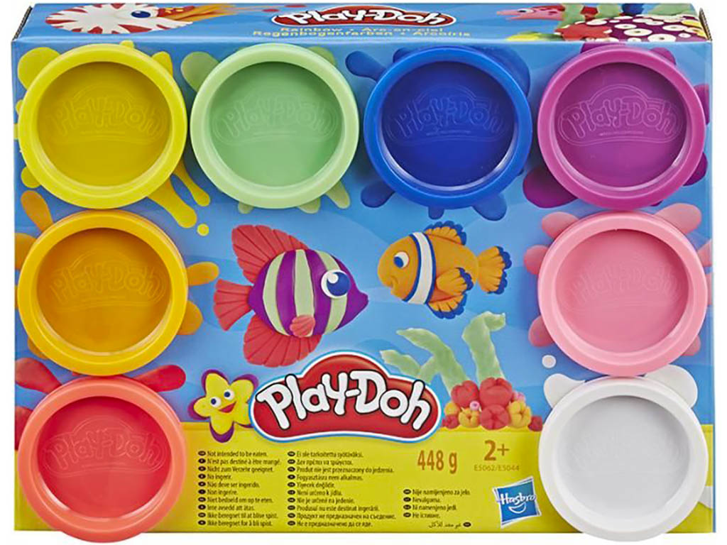 HASBRO Play-Doh sada 8 kelímků duhové barvy