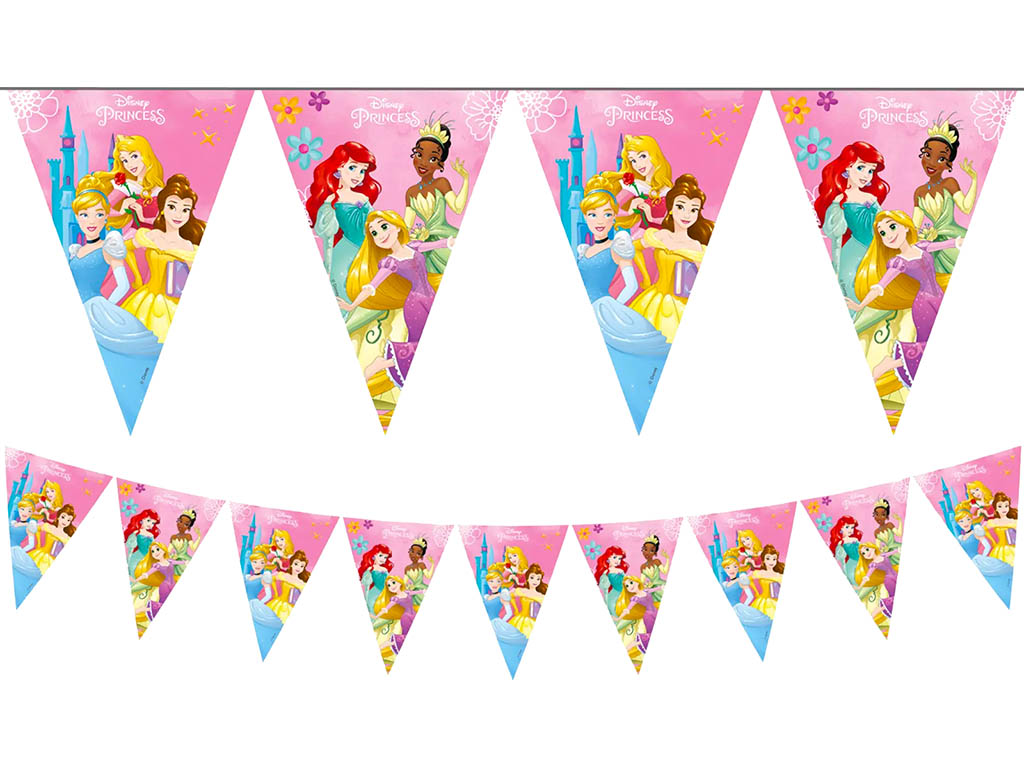 PROCOS Vlaječková girlanda Disney Princess 230cm