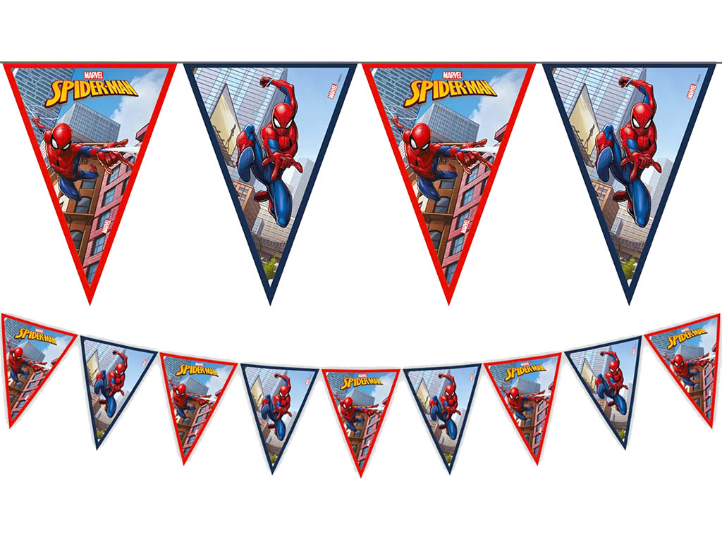 PROCOS Vlaječková girlanda Spiderman 230cm
