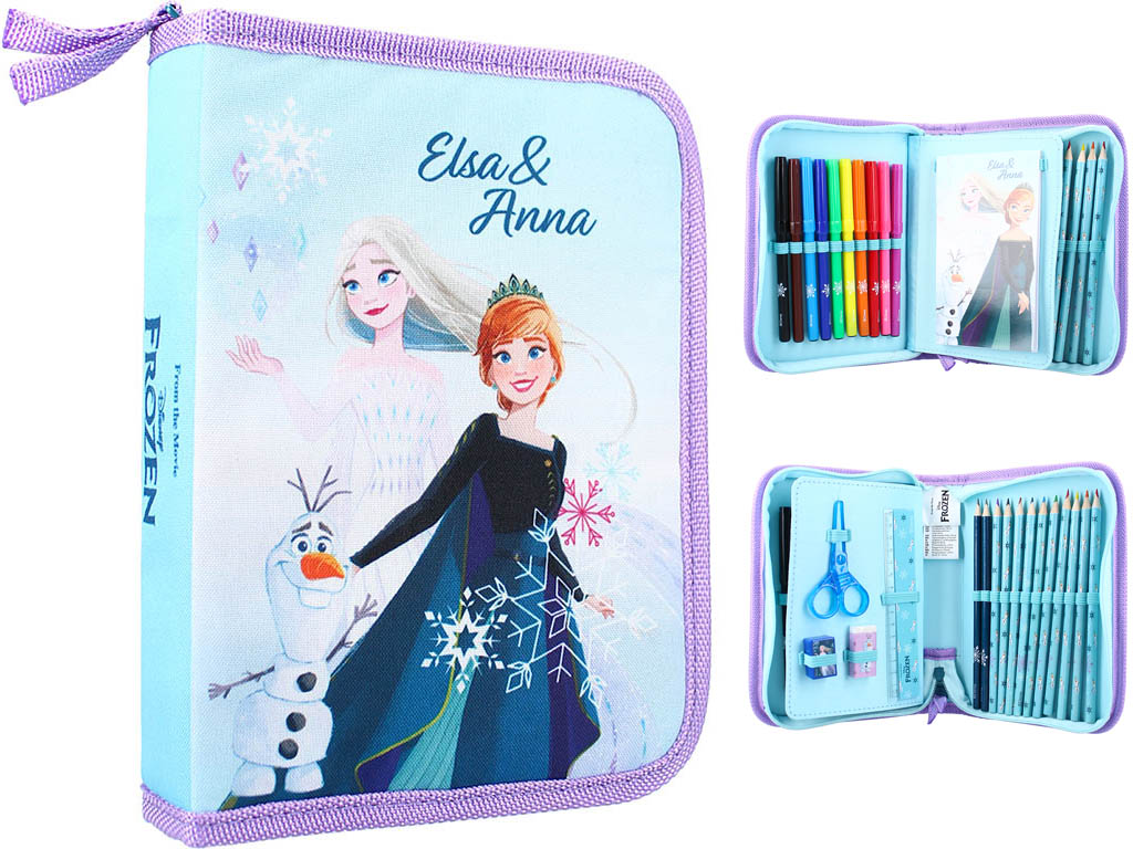 VADOBAG Penál Frozen Ledové království Anna a Elsa vybavený