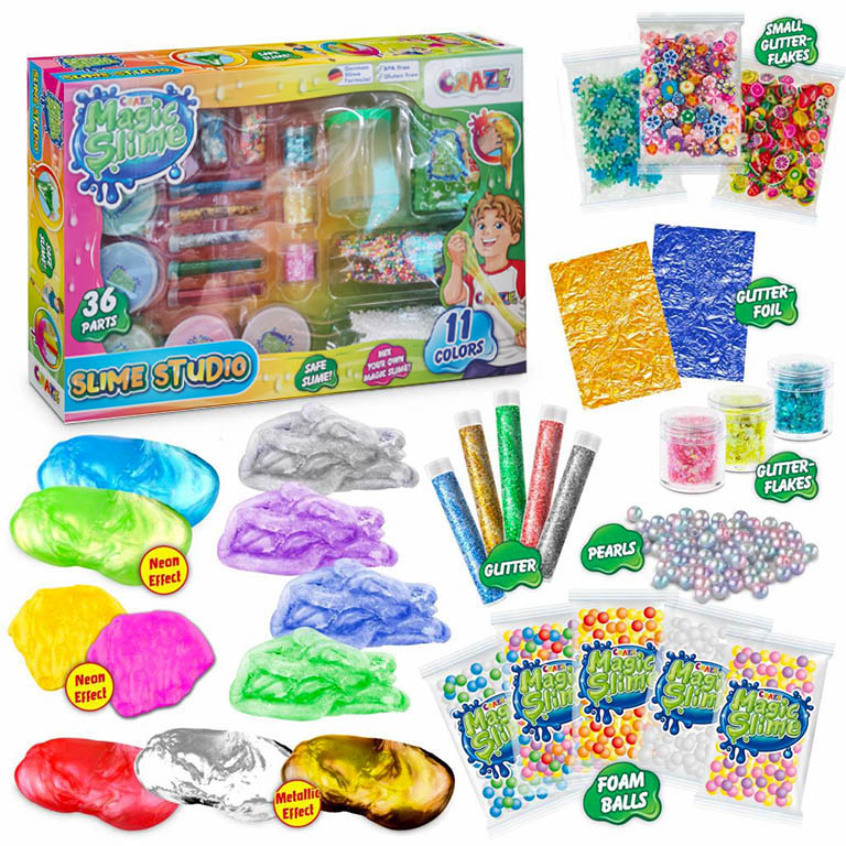 CRAZE Magic slime XXL Studio - Magický sliz kreativní sada 36 dílů