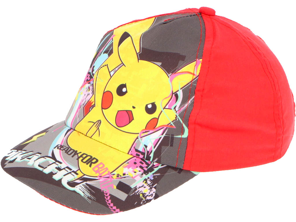 DIFUZED Dětská kšiltovka Pokémon Pikachu Battle červená Velikost: 54