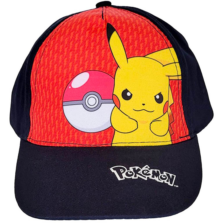 FASHION UK Dětská kšiltovka Pokémon Pikachu bavlna tmavě modrá Velikost: 54