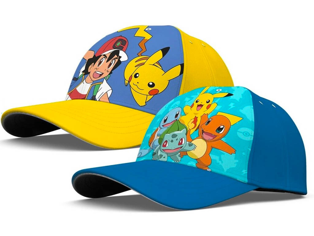 EUROSWAN Dětská kšiltovka Pokémon Pikachu Barva: MODRÁ, Velikost: 52