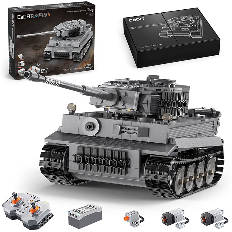 CADA Master Tank Tiger na dálkové ovládání 1:35 kompatibilní stavebnice 925 dílů