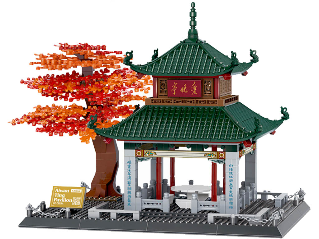 Wange Architect stavebnice Aiwan Pavilon kompatibilní 987 dílů