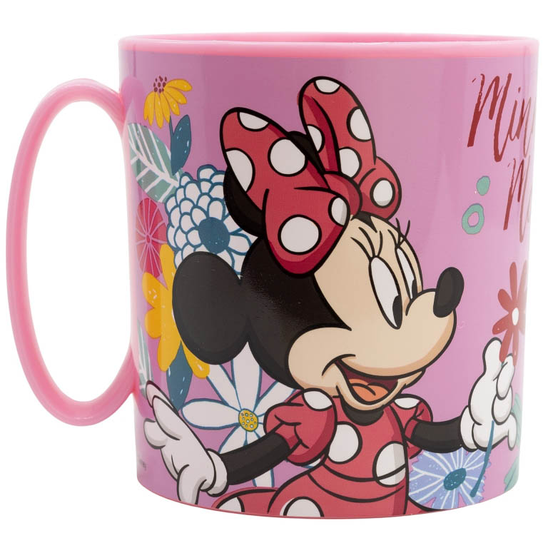 STOR Plastový hrnek Minnie Mouse / hrneček Minnie Mouse Spring 350ml