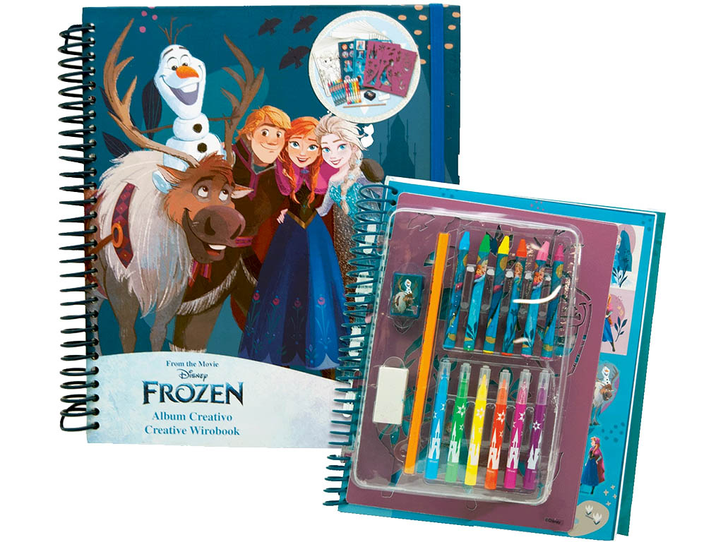 TOYCOMPANY Kreativní zábavní sešit Frozen Ledové království 22x26 cm