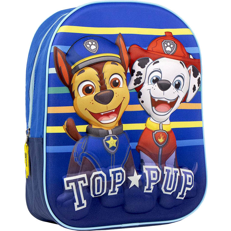 CERDA Dětský batoh Paw Patrol Top Pup 3D 31 cm modrý