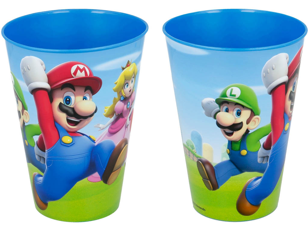 STOR Plastový kelímek Super Mario / hrnek Super Mario XL 430 ml