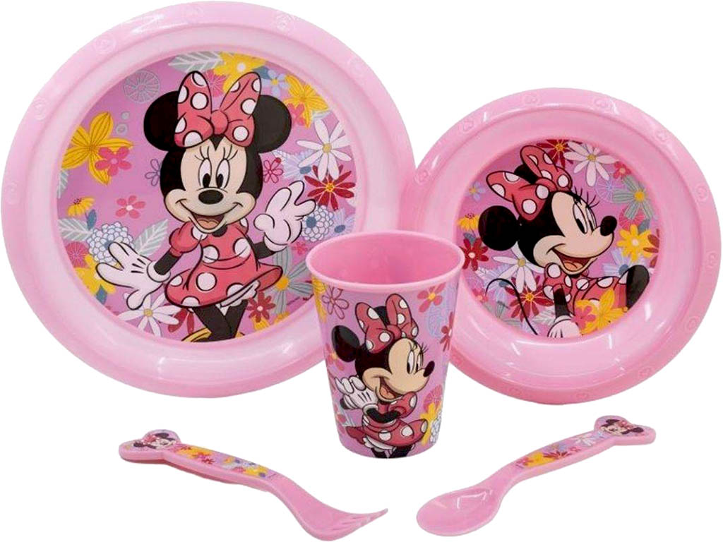 STOR Jídelní sada Minnie Mouse Spring 5ks