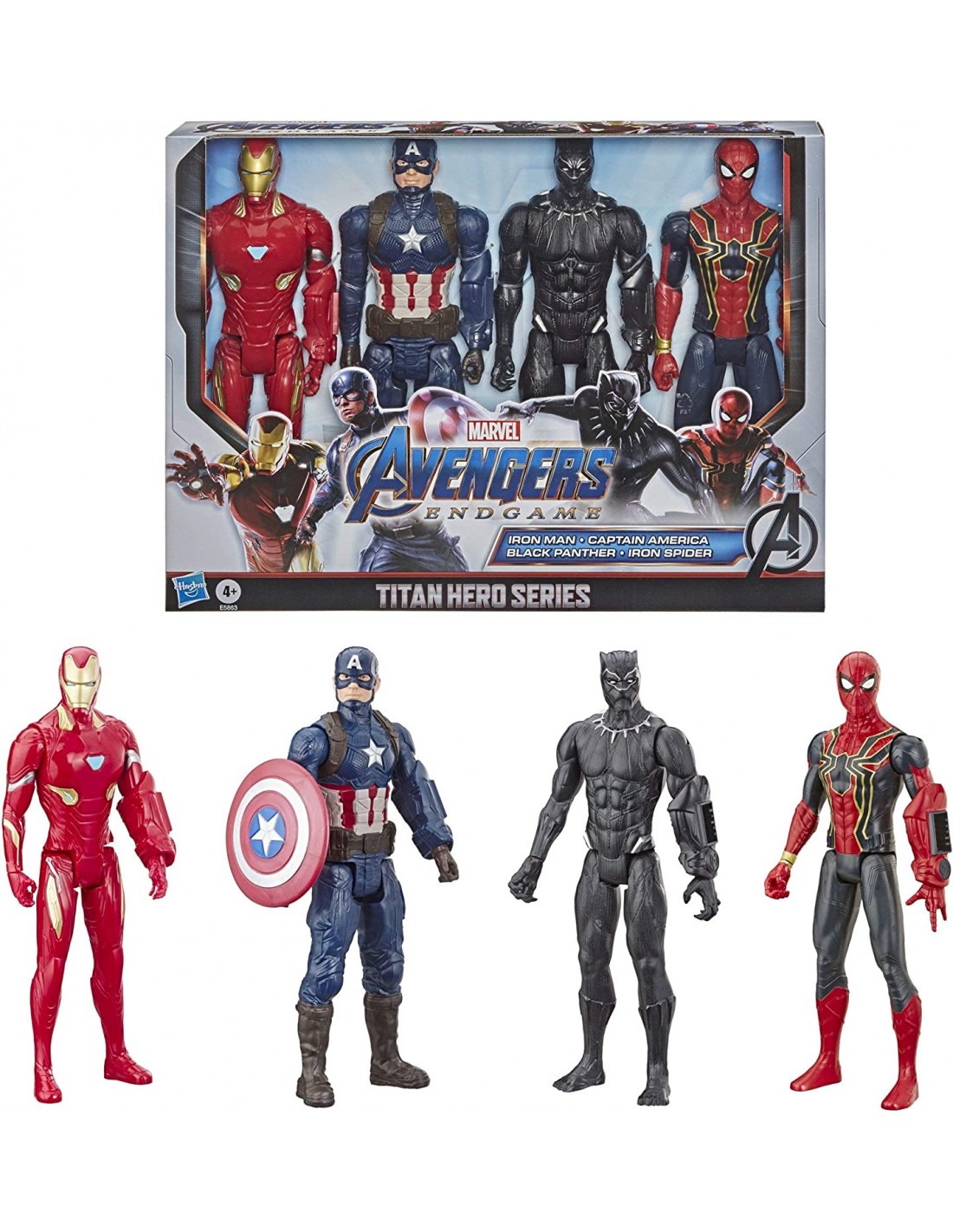 HASBRO Figurky Marvel Avengers Titan Hero Series sada 4ks 30cm