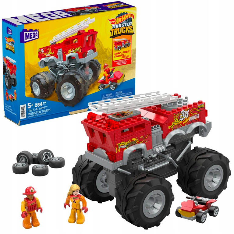 MEGA BLOKS Stavebnice Mega Construx Hot Wheels Monster Trucks 5-Alarm 284dílů