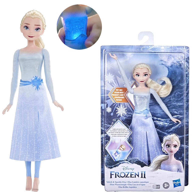 HASBRO Svítící panenka Frozen Ledové království Elsa vodní hrátky 28cm