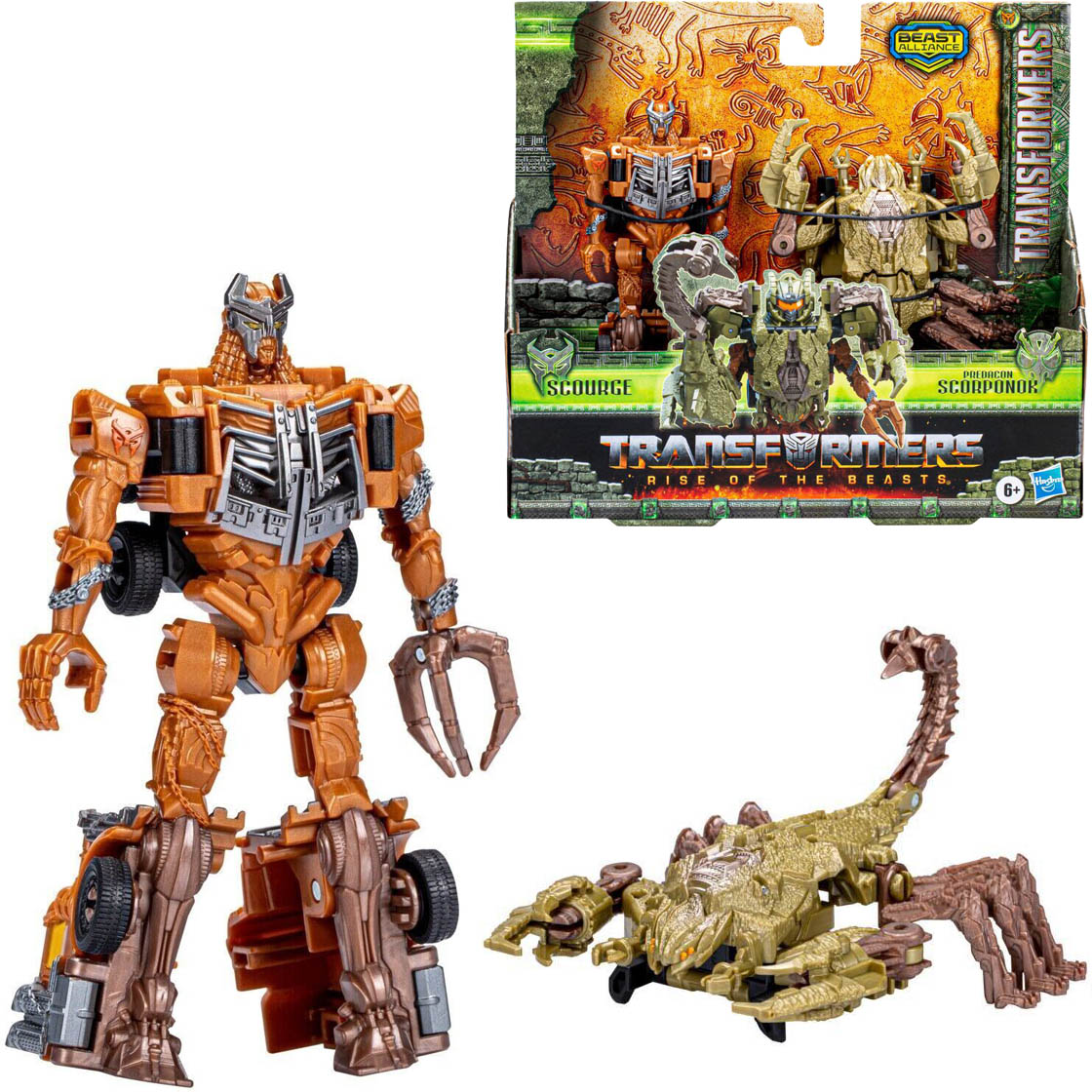 HASBRO Figurka Transformers Rise of the beasts Scourge + Predacon Scorponok