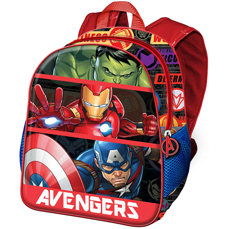 KARACTERMANIA Dětský batoh Avengers Split 39 cm červený