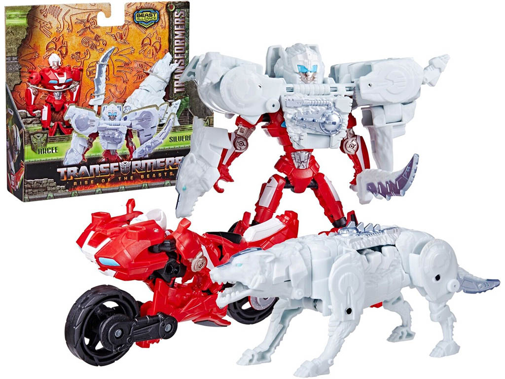 HASBRO Figurka Transformers Rise of the beasts Arcee + Silverfang
