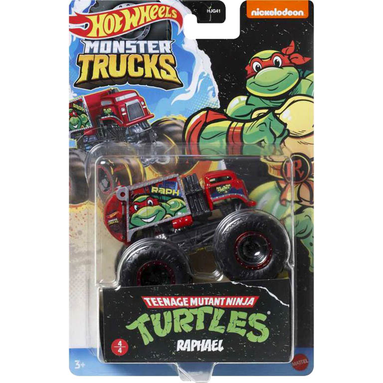 MATTEL Hot Wheels Monster trucks Želvy Ninja TMNT DESIGN: RAPHAEL