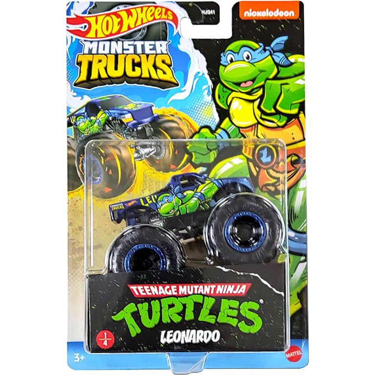 MATTEL Hot Wheels Monster trucks Želvy Ninja TMNT DESIGN: LEONARDO