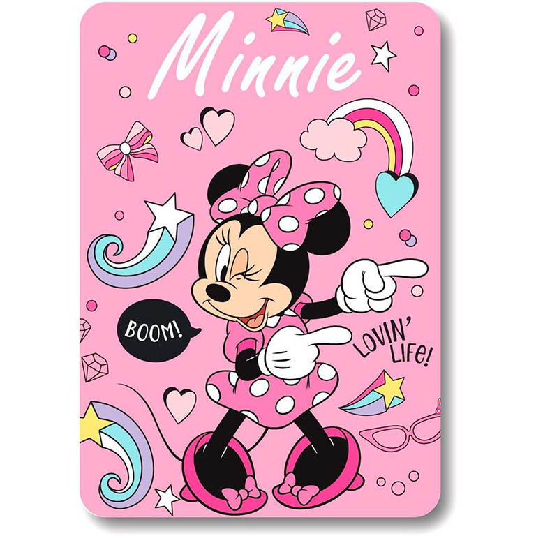 FARO Fleecová / fleece deka Minnie Mouse Boom 100x140