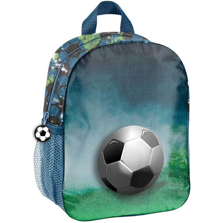 PASO Dětský batoh Fotbal 28cm modrý