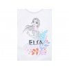 Dětské tričko Frozen Elsa bílé třpytivé