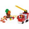 Stavebnice Hasičské auto s figurkami 43 dílků Unico Plus