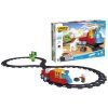 Stavebnice Motorový vláček se zvuky a figurkami 46 dílků Unico Plus