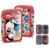 Školní dvoupatrový penál Disney Mickey Mouse s vybavením