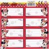 Samolepicí jmenovky na sešity Minnie Mouse 8 ks – náhodný motiv